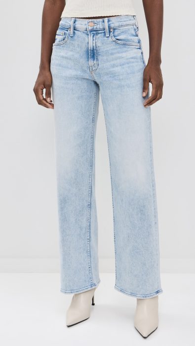 MOTHER The Spinner Zip Sneak Jeans