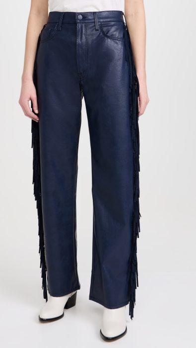 MOTHER The Fringe Half Pipe Sneak Jeans
