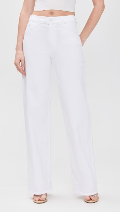 MOTHER The Spinner Zip Sneak Jeans