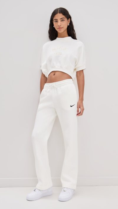 Nike Sportswear Phoenix Fleece Mid Rise Open Hem Sweatpants