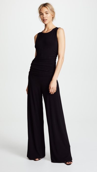 Norma Kamali Kamali Kulture Shirred Waist Jumpsuit