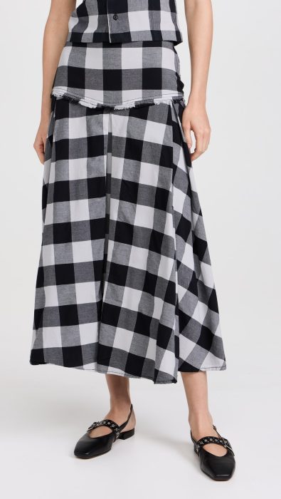 NSF Coleen Plaid Skirt