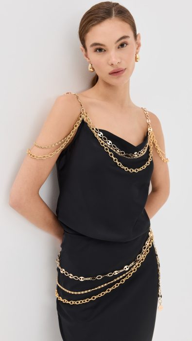 rabanne Top Embellished with Signature Chain