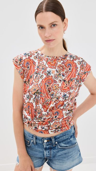rabanne Paisley Pierced Top