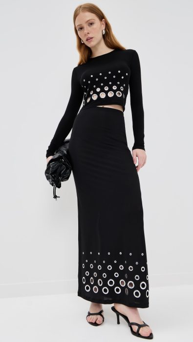 rabanne Long Skirt In Jersey