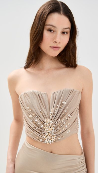 PatBO Dune Jersey Corset Top