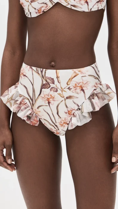 PatBO Botanic Retro Flutter Bikini Bottoms