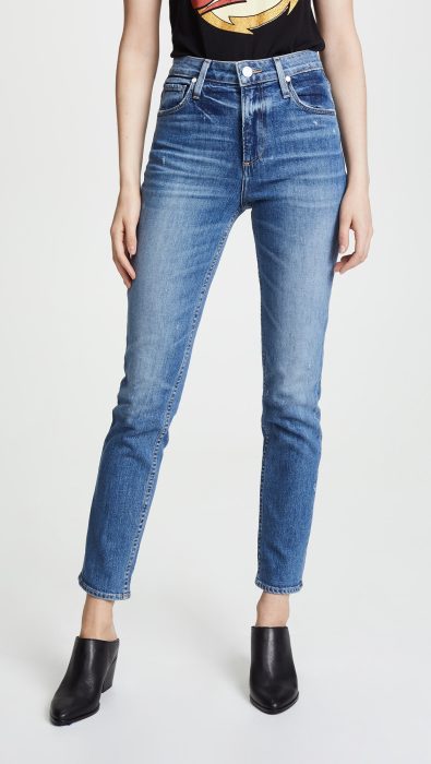 PAIGE High Rise Sarah Slim Jeans