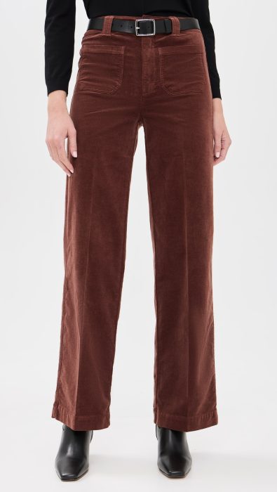PAIGE Corduroy Sasha 32" Pants with Patch Pocket