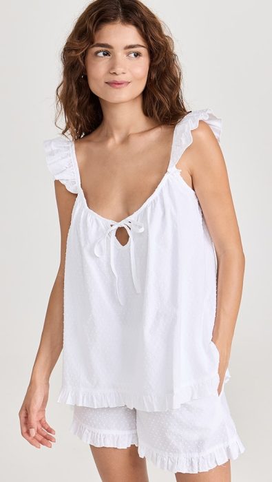 Petite Plume Swiss Dots Camisole Short Set