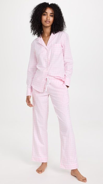 Petite Plume Pink Gingham Pajama Set