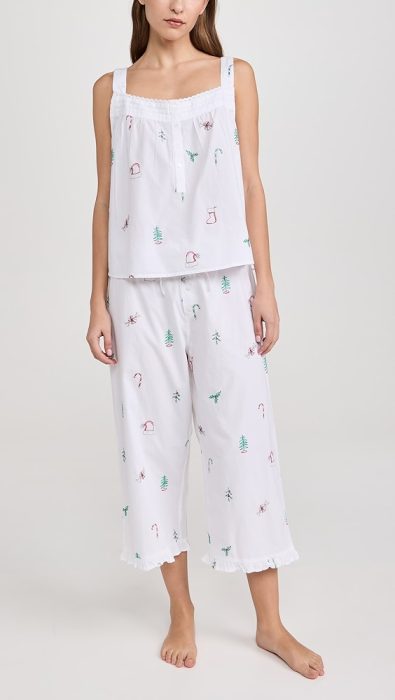 Printfresh Back To Bed Cropped Pants PJ Set