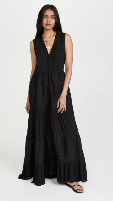 Playa Lucila Eyelet Maxi Dress