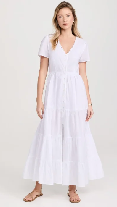 Playa Lucila Button Maxi Dress