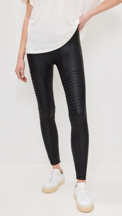 Plush Fleece Lined Liquid Moto Leggings