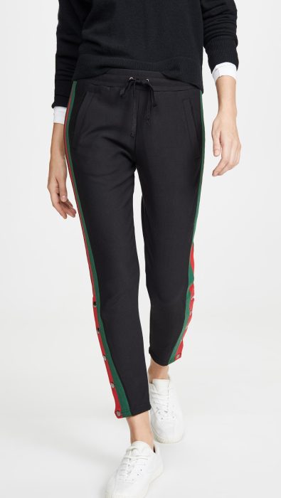 Plush Fleece Lined Tuxedo Track Pants