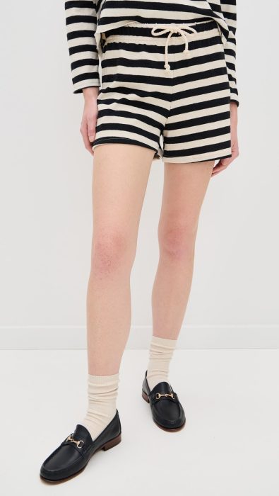perfectwhitetee Jesse B&N Rib Shorts