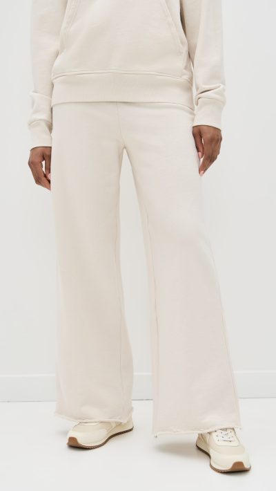 perfectwhitetee Amber French Terry Wide Leg Pants