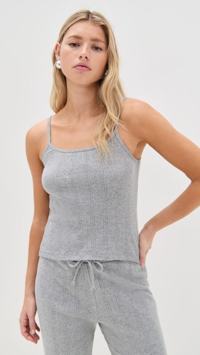 perfectwhitetee Pointelle Tank Top