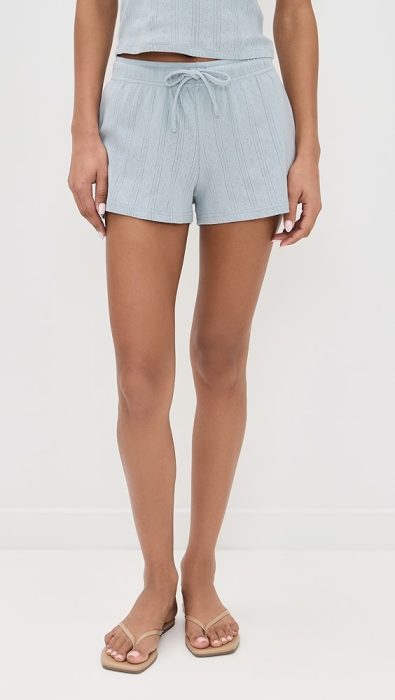 perfectwhitetee Pointelle Sleep Shorts