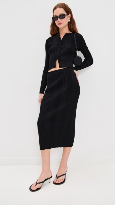 Proenza Schouler Ryanne Skirt in Column Rib