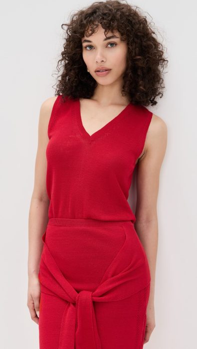 Proenza Schouler White Label Heyde Knit Sweater in Linen Twist