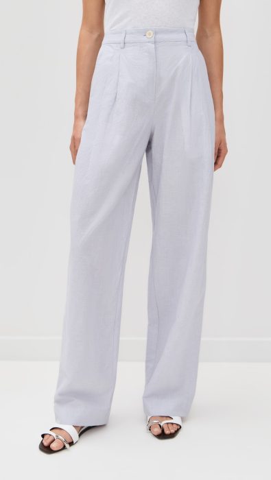 Proenza Schouler White Label Eleanor Pants in Linen Shirting