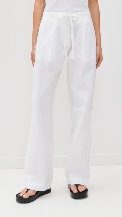 Proenza Schouler White Label Barrett Pants in Stretch Poplin