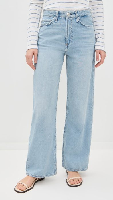 rag & bone Featherweight Logan Wide Leg Jeans