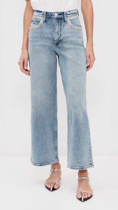 rag & bone Andi High Rise Ankle Wide Leg Jeans