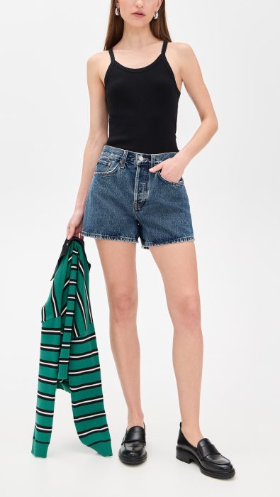 RE/DONE Mid Rise Boy Shorts