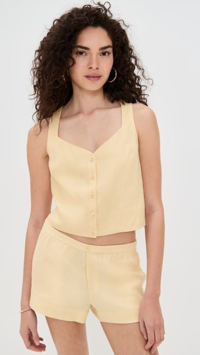 Reformation Gemma Linen Two Piece Set