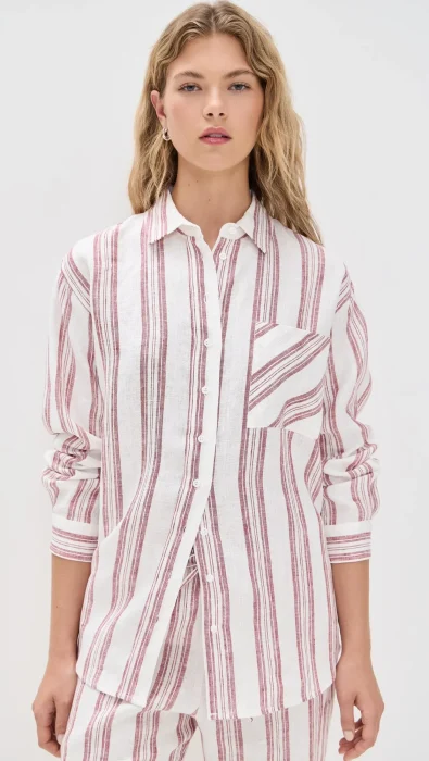 Reformation Eli Oversized Linen Shirt