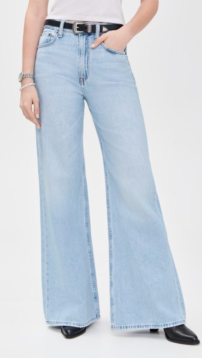 Polo Ralph Lauren 3x1 Rigid Denim Standard Wide Leg Pants