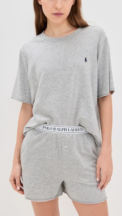 Polo Ralph Lauren French Terry Short Sleeve Pajama Set