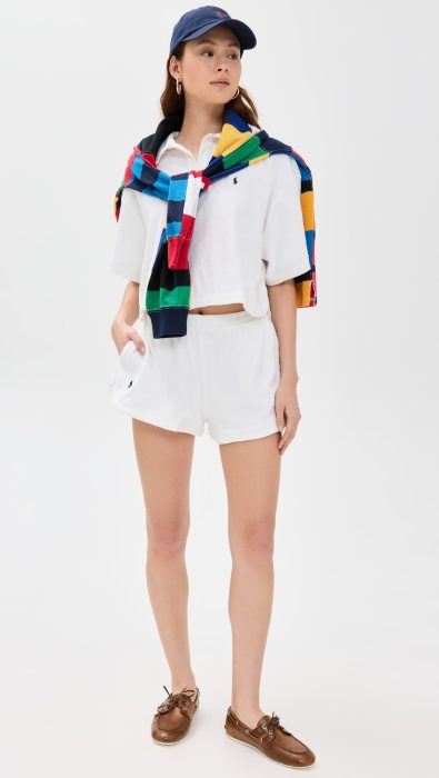 Polo Ralph Lauren Terry Collar Shirt & Shorts Set