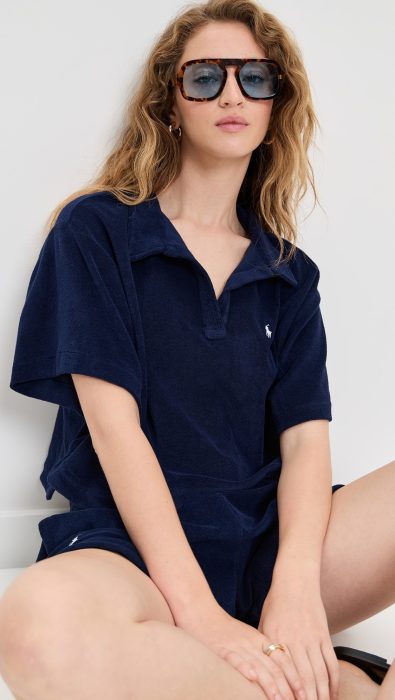 Polo Ralph Lauren Terry Collar Shirt & Short Set