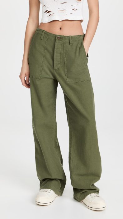 R13 Wide Leg Utility Pants