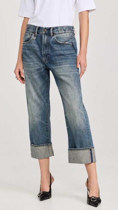 R13 Cuffed Ex Bf Jeans