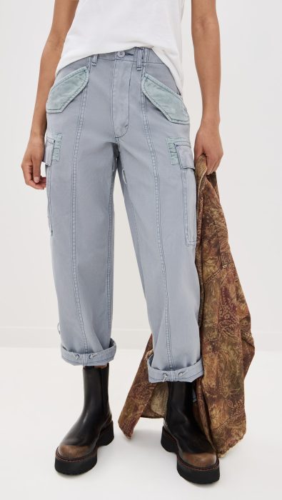 R13 Cropped Cargo Pants