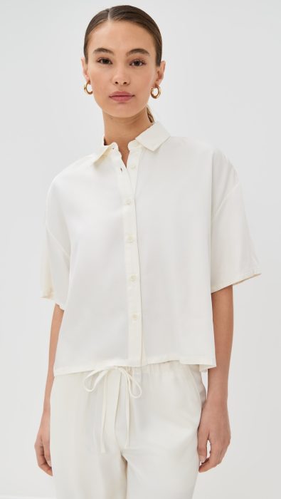 Sablyn Lucy Relaxed Collared Button Up Top