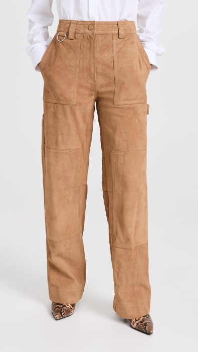 Saks Potts Rose Leather Pants