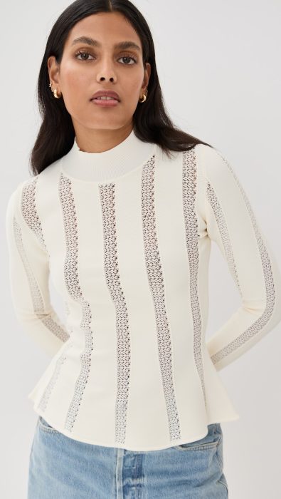 Sea Devon Knit Peplum Top