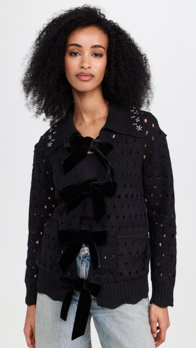 Sea Leia Knit Cardigan with Stones