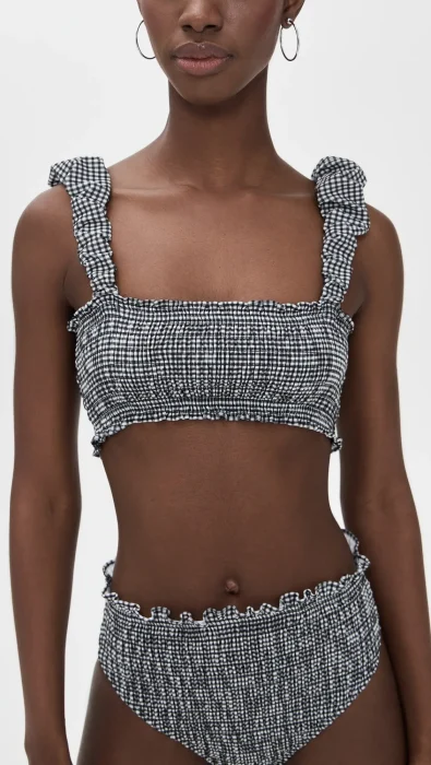 Sea Neci Gingham Bikini Top