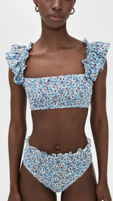 Sea Whitney Flutter Sleeve Bikini Top