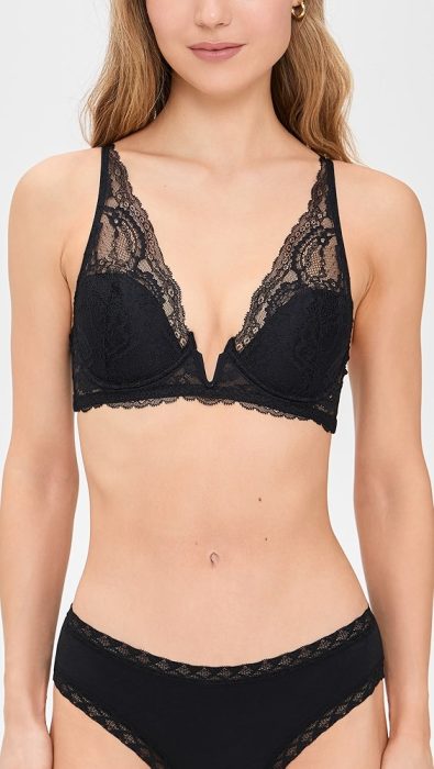 Skarlett Blue Skarlett Blue Minx Plunge Lightly Lined V-Wire Bra