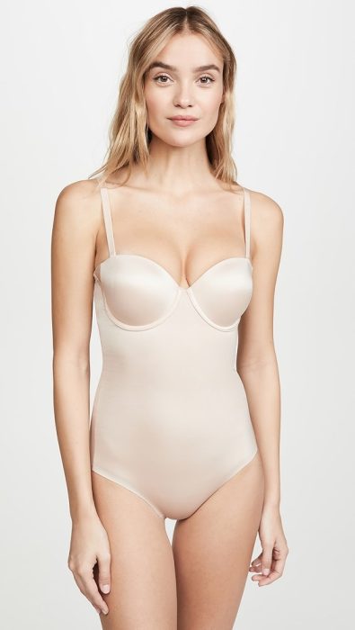 SPANX SPANXshape Suit Your Fancy Strapless Cupped Brief Bodysuit