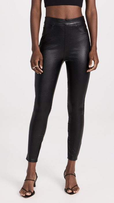 SPANX Leather Like Ankle Skinny Pants