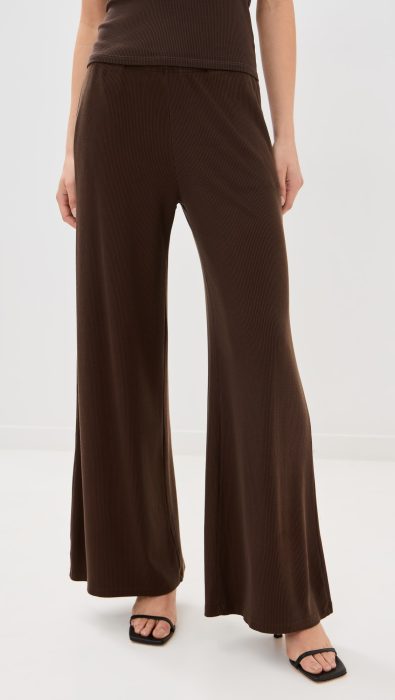SPRWMN Rib Wide Leg Pants